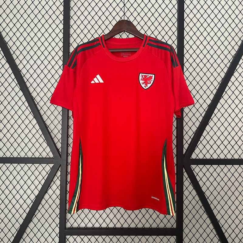 Camisa Seleção País de Gales Home 24/25 - Adidas Torcedor Masculina