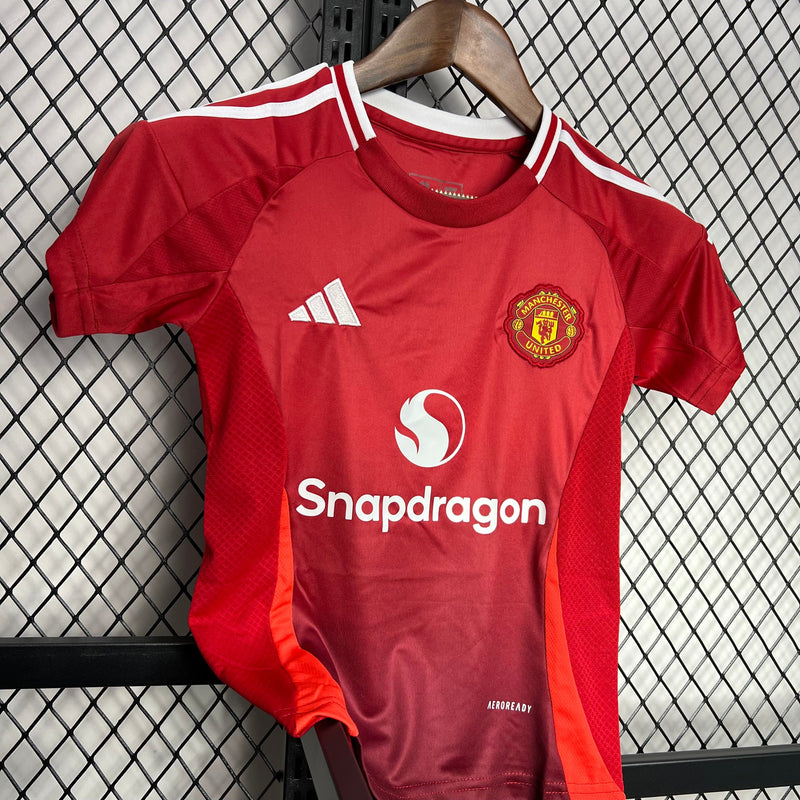 Kit Infantil Manchester United Home 24/25 - Adidas infantil