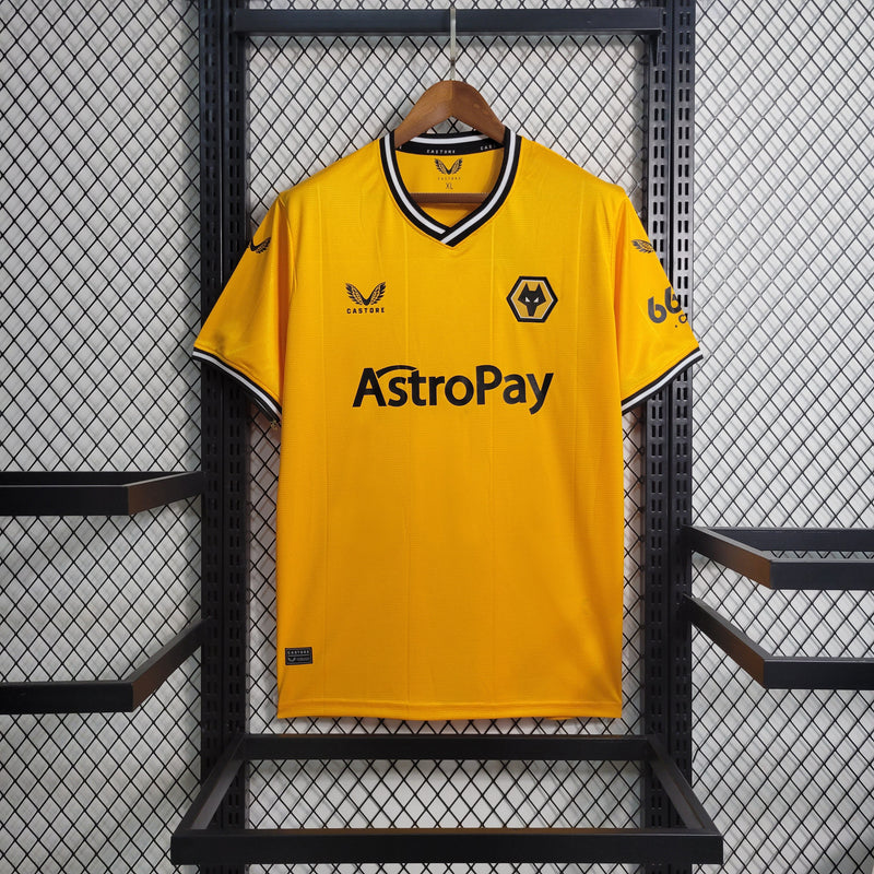 Camisa Wolverhampton Home 23/24 - Castore Torcedor Masculina