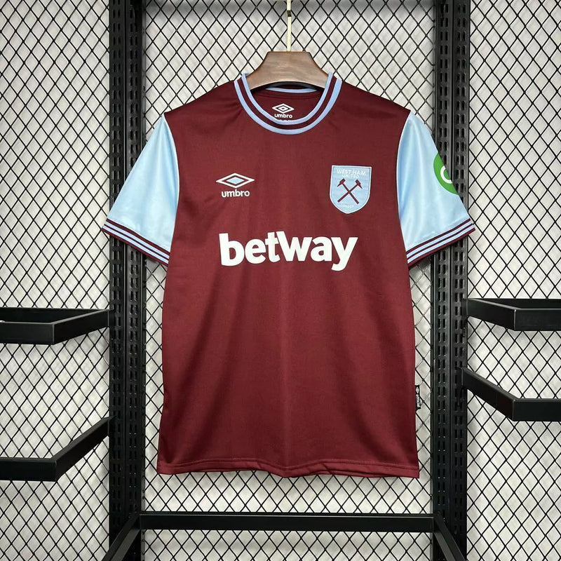 Camisa West Ham Titular 24/25 - Versão Torcedor