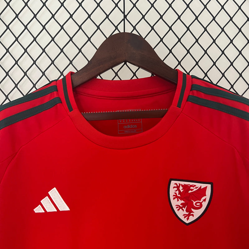 Camisa Seleção País de Gales Home 24/25 - Adidas Torcedor Masculina