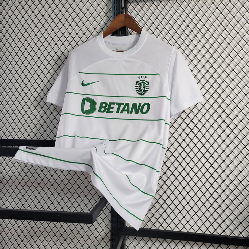 Camisa Sporting Away 23/24 - Nike Torcedor Masculina - Lançamento