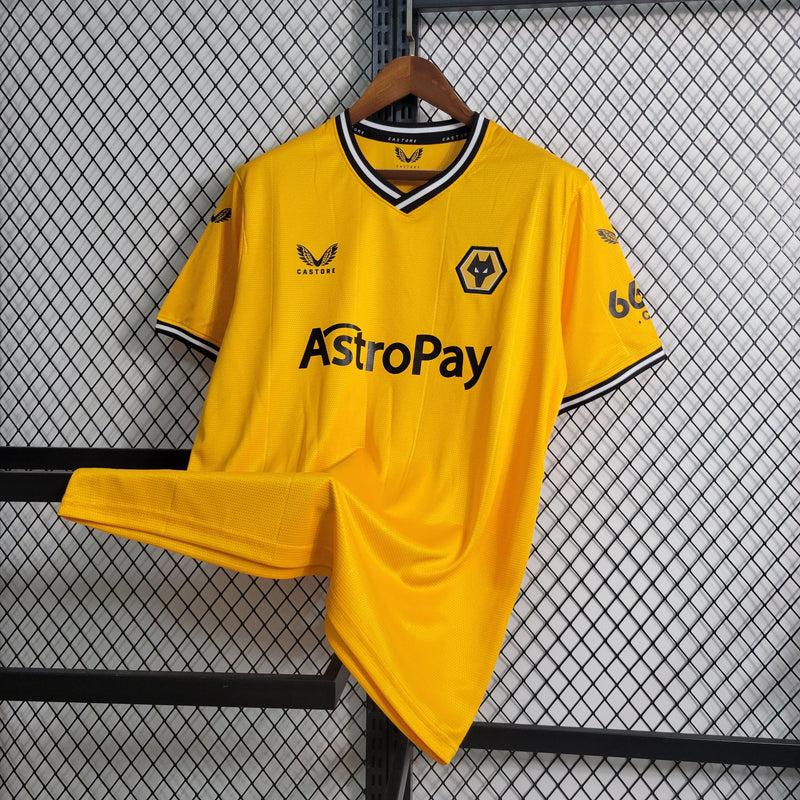 Camisa Wolverhampton Home 23/24 - Castore Torcedor Masculina