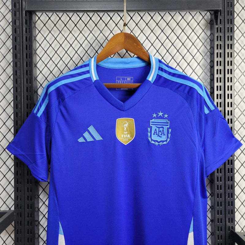 Camisa Argentina Away 24/25 - Adidas Torcedor Masculina + Patch