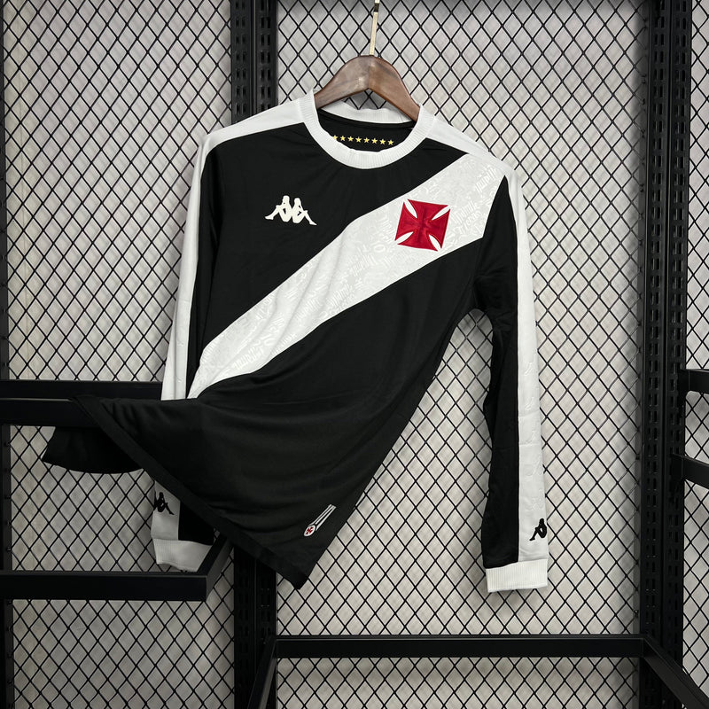 Camisa Vasco Home 24/25 - Kappa Torcedor Manga Comprida