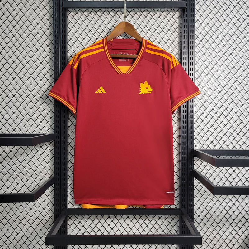 Camisa Roma Home 23/24 - Adidas Torcedor Masculina - Lançamento