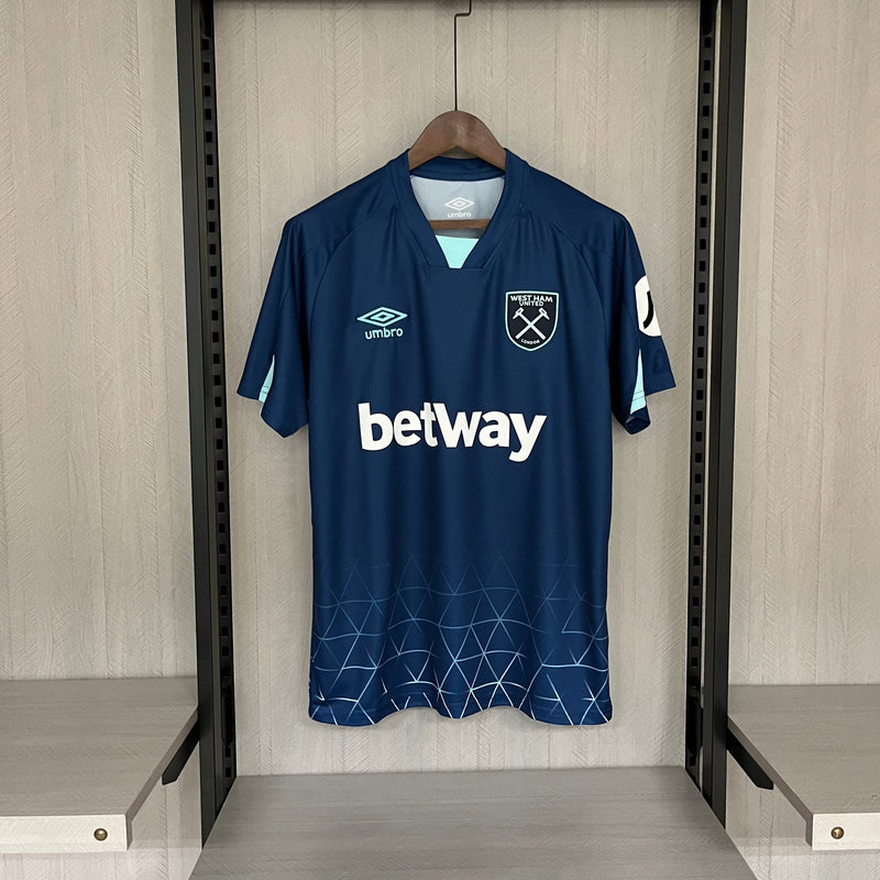 Camisa West Ham away 23/24 - Umbro Versão Torcedor Masculino